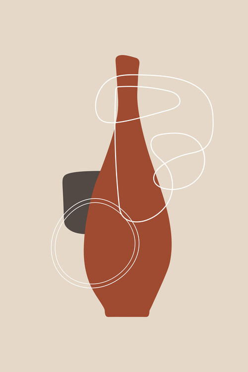 Ilustrare red bottle