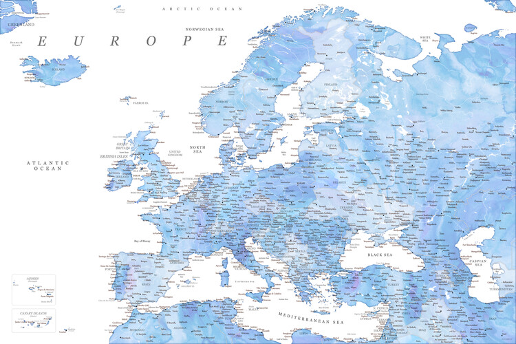 simple map of europe