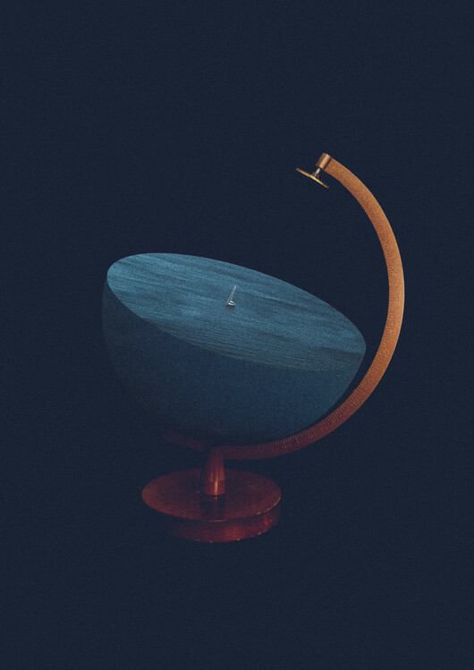 Ilustracija Flat earth