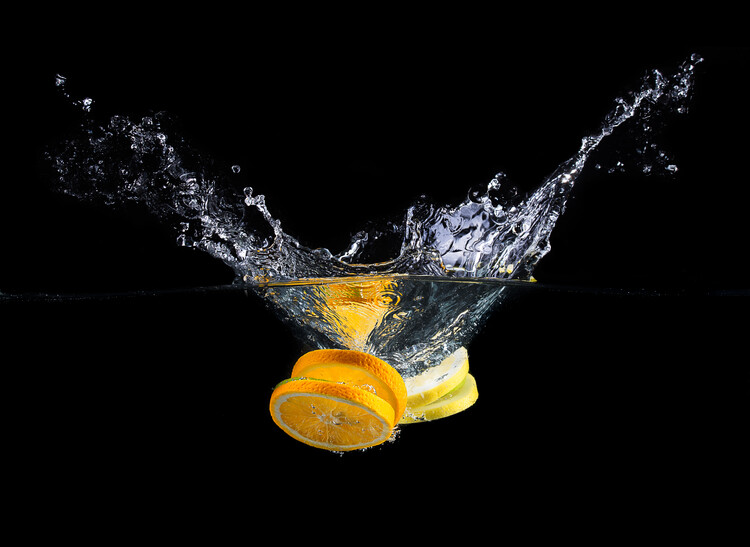 Arte Fotográfica Orange splash