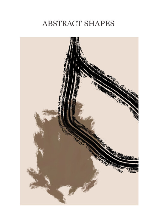 Kuva Abstract Shapes beige