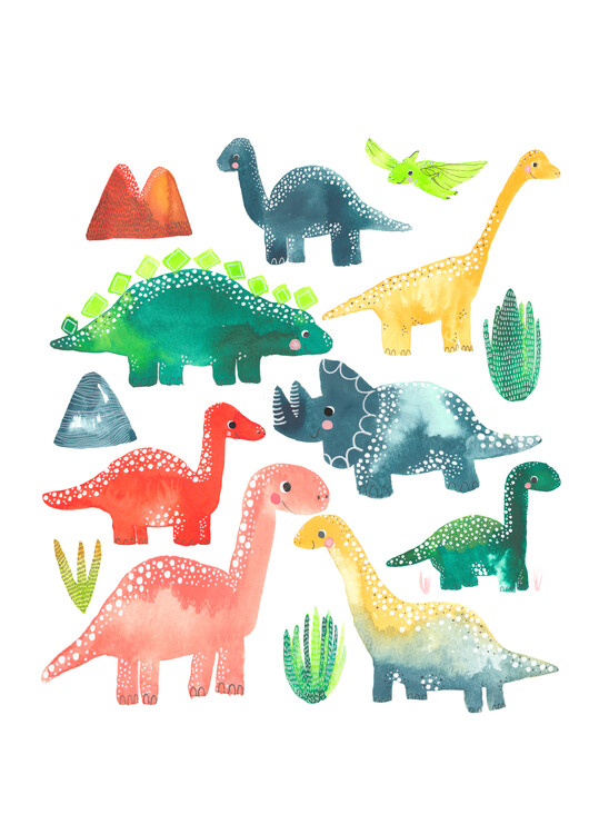 Illustration Lisa Dolson - Dinosaur