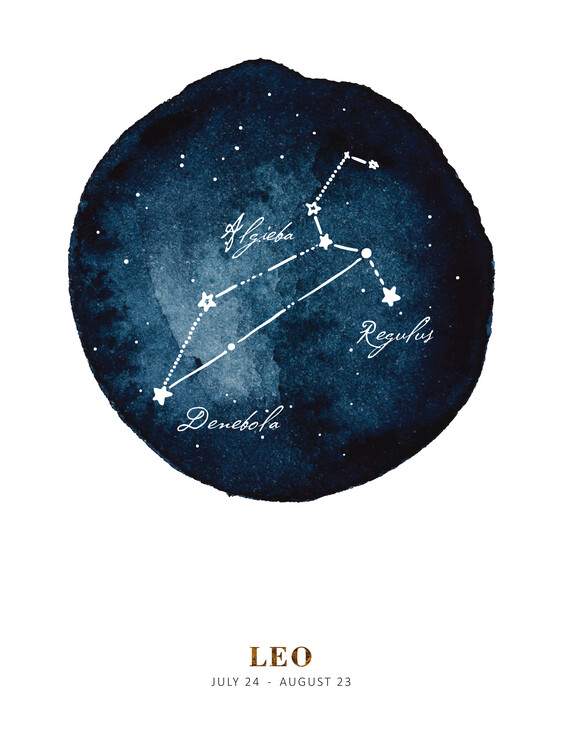 Ilustrare Zodiac - Leo