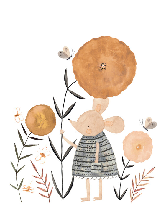 Fototapeta Flower Mouse