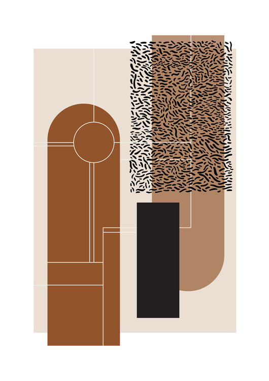 Illustration Mid-century pattern II