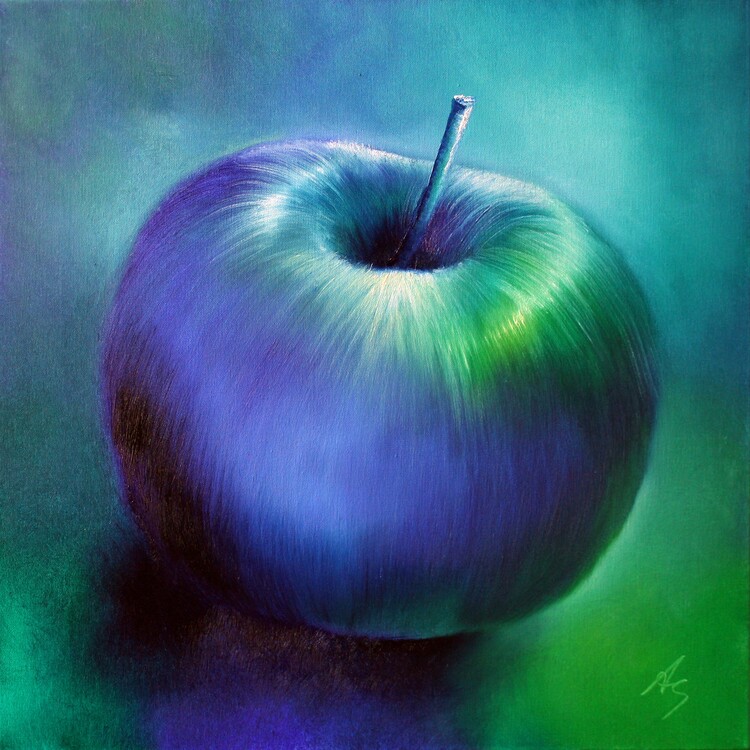 Ilustrácia Blue apple