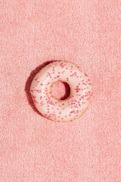 Konstfotografering Pink Doughnut