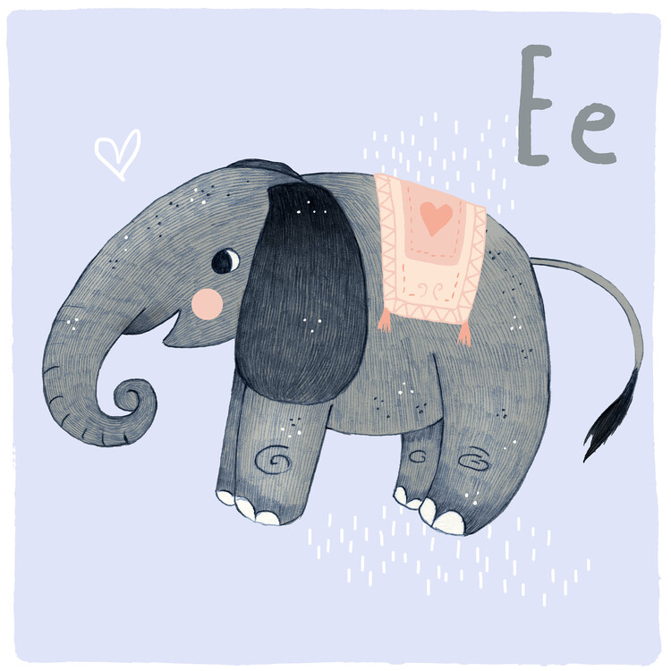 Ilustrace Alphabet - Elephant