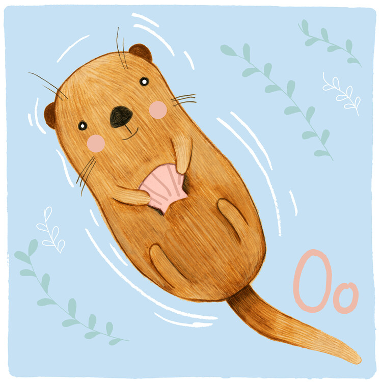 Ilustração Alphabet - Otter