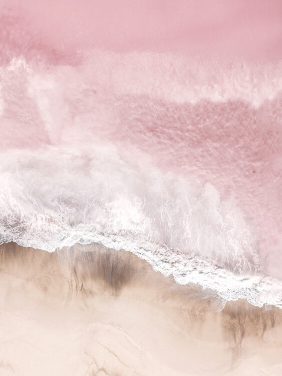 Canvas Print Aerial Pink Sea