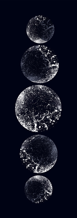 Illustration Cats & Dotz - Moons 02