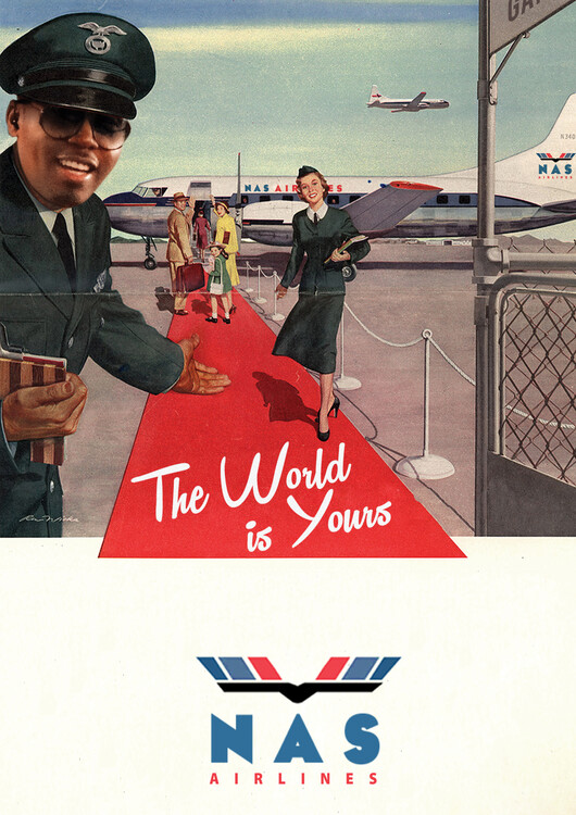 Ilustrace Nas Airlines, Ads Libitum / David Redon, 30x40 cm