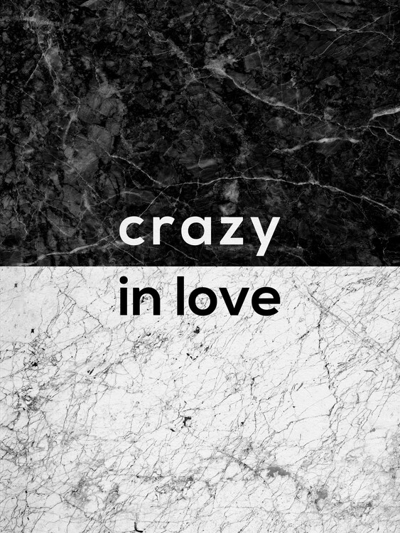 Fotomural Crazy In Love Quote