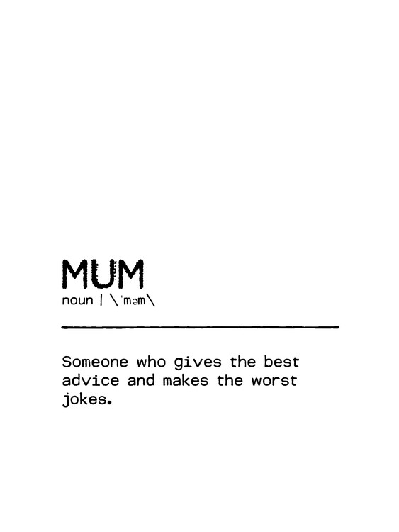 Illustration Quote Mum Worst Jokes