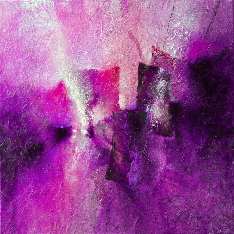 Canvas Print pink tidal rhythms