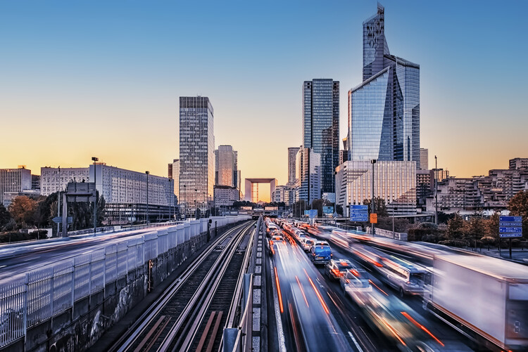 Konstfotografering La Defense Sunset