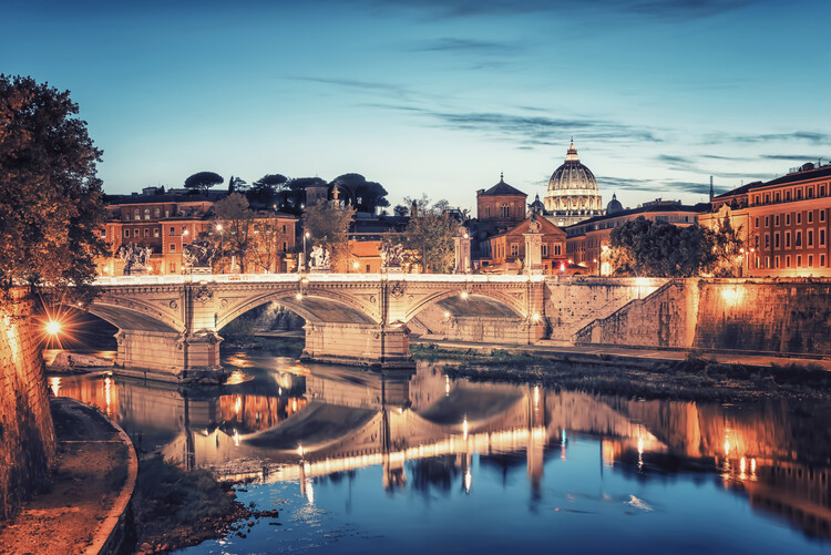 Konstfotografering Rome Reflection