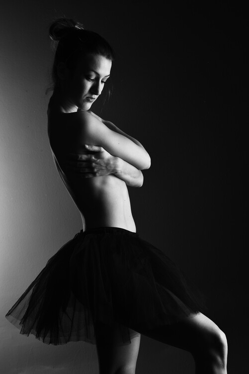 Art Photography Nude classical ballerina dancer