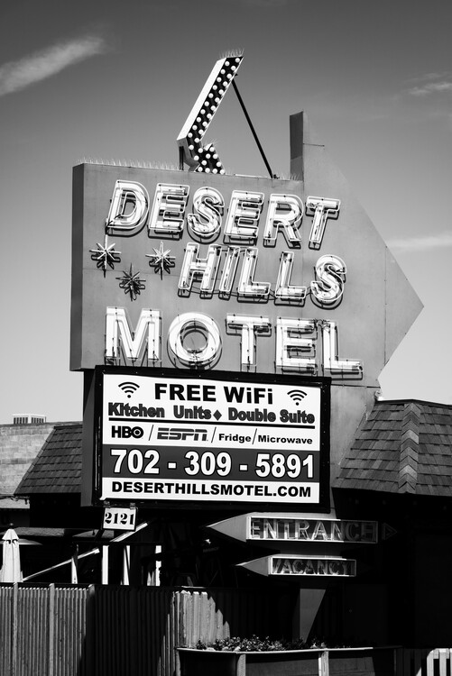 Black Nevada - Las Vegas Motel | Posters, Art Prints, Wall Murals | +250 000 motifs Black Nevada - Las Vegas Motel | Posters, Art Prints, Wall Murals | +250 000 motifs