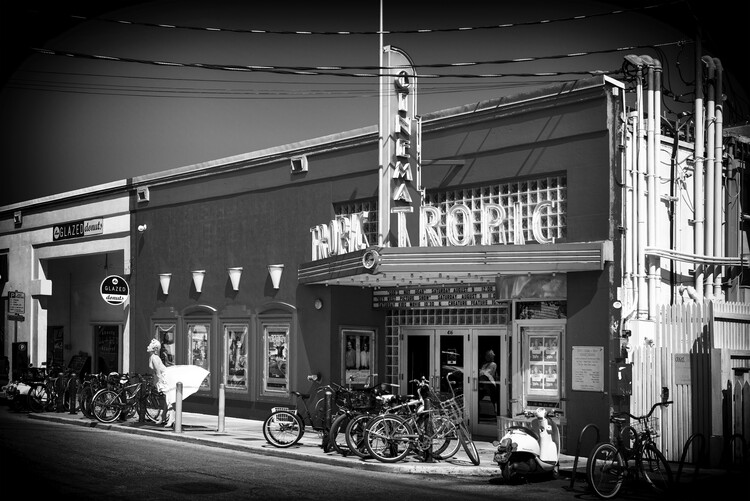 Arte Fotográfica Black Florida - Key West Cinema