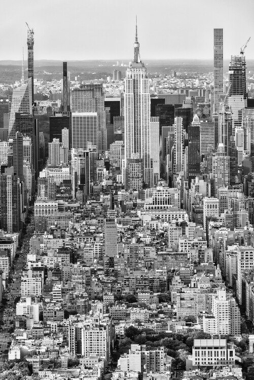 Художествена фотография Black Manhattan - The Empire State Building
