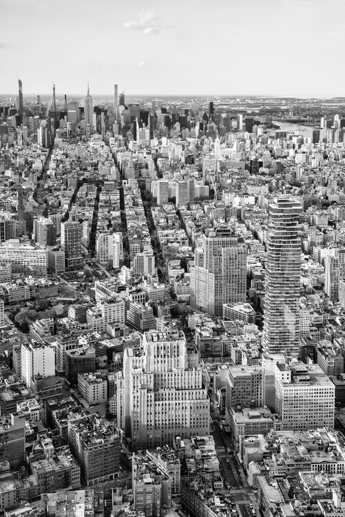 Umělecká fotografie Black Manhattan - Seen from above