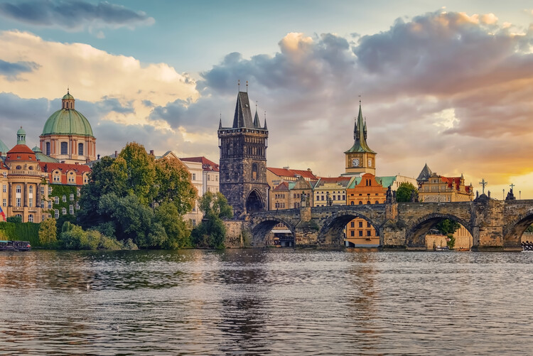 Canvas-taulu Prague Sunset