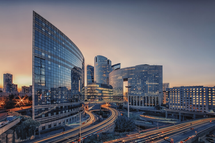 Valokuvataide La Defense in the evening