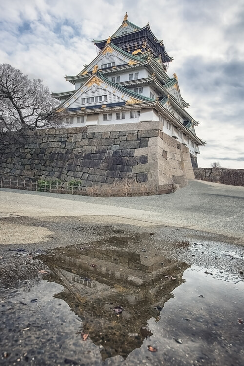 Umělecká fotografie Osaka Reflection