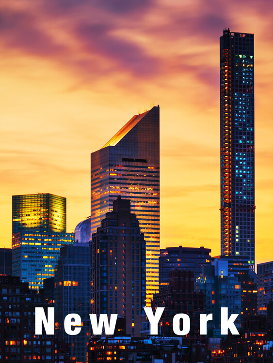 Ilustrace New York City NYC Manhattan