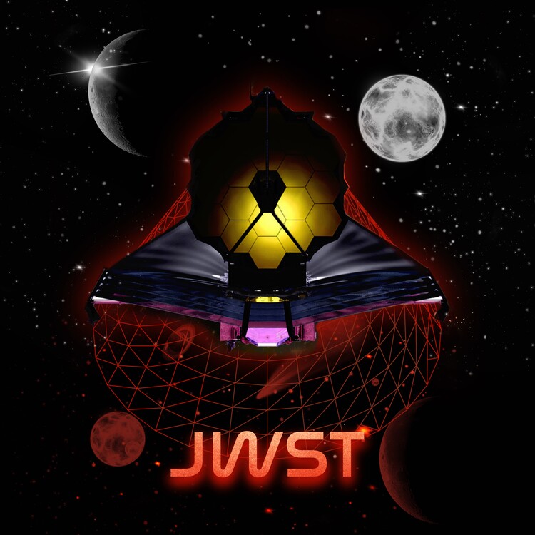 Illustration James Webb space telescope jwst