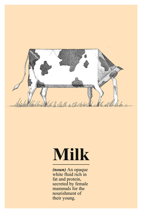 Canvas Print Milk