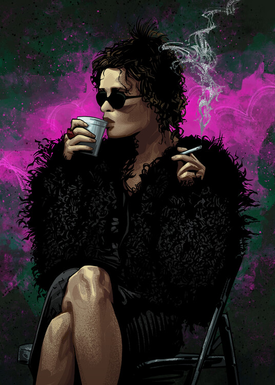 Illustration Smoking Singer