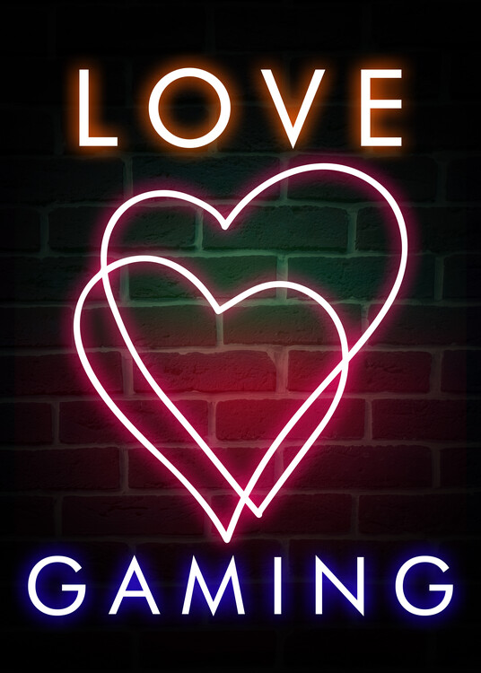 Obraz na plátně Love Gaming