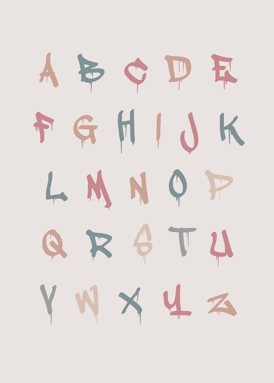 Ábra Alphabet Poster