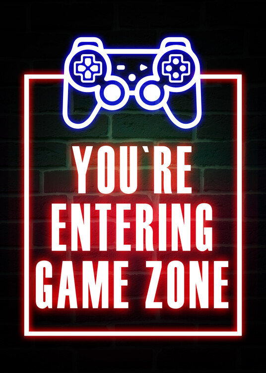 Ταπετσαρία τοιχογραφία You`re Entering Game Zone