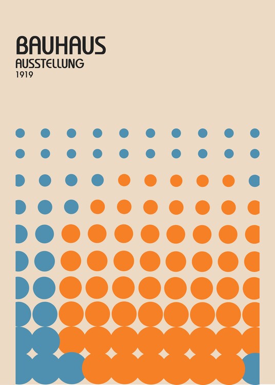 Ilustracja Bauhaus Ausstellung 1919 Poster