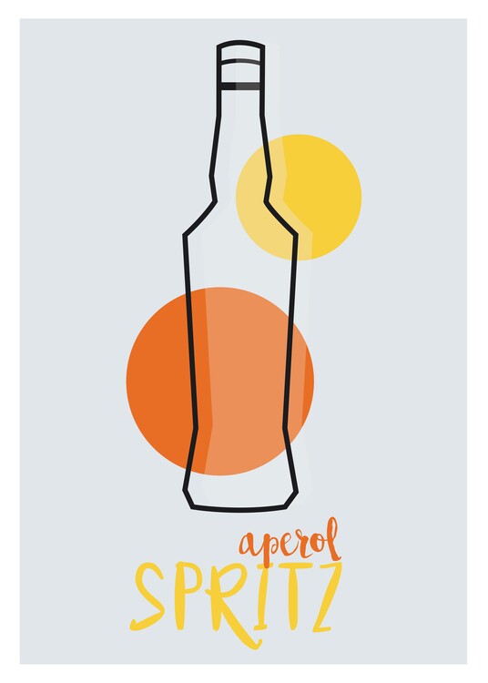 Ilustrácia Aperol Spritz