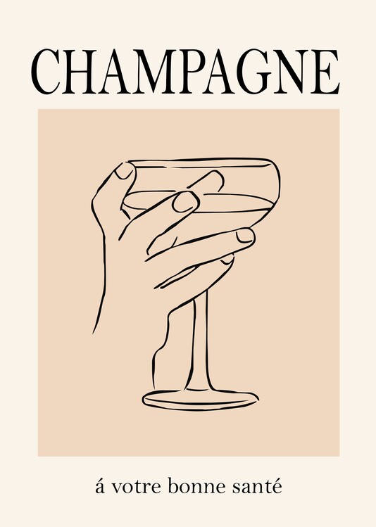 Ilustrácia Champagne Vintage