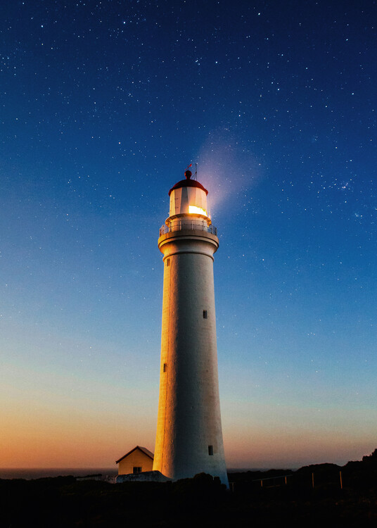 Umělecká fotografie Night Lighthouse