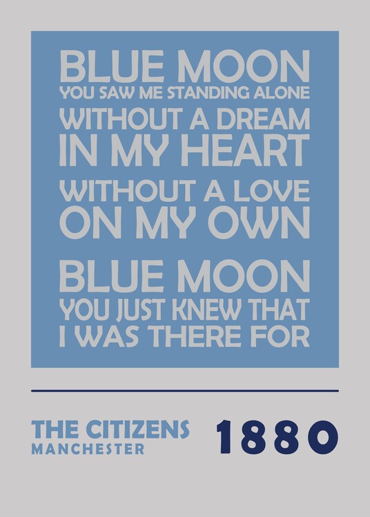 Canvas Print Blue Moon Manchester