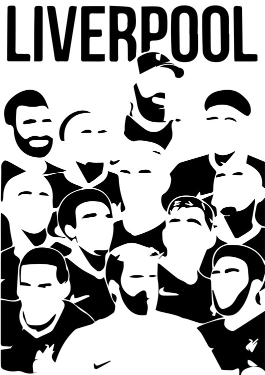 Art Poster Liverpool Superstars
