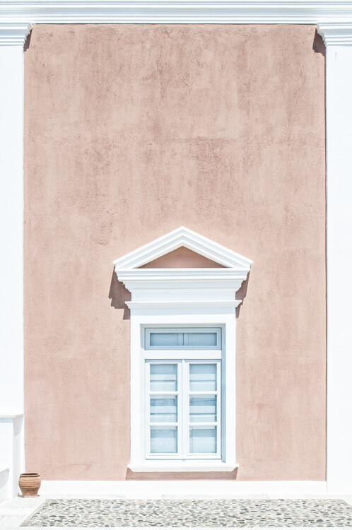 Kunstfotografie Pink wall and a pediment