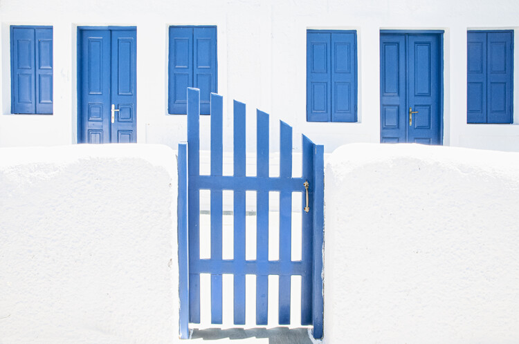 Kunstfotografie whitewash and blue paint