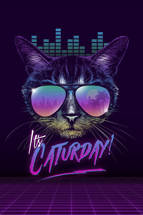 Impressão de arte Caturday!