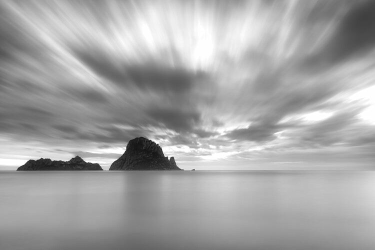 Umjetnička fotografija Ocean in black and white