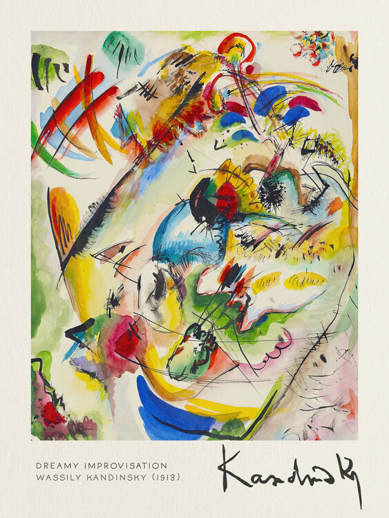 Leinwand Poster Dreamy Improvisation - Wassily Kandinsky