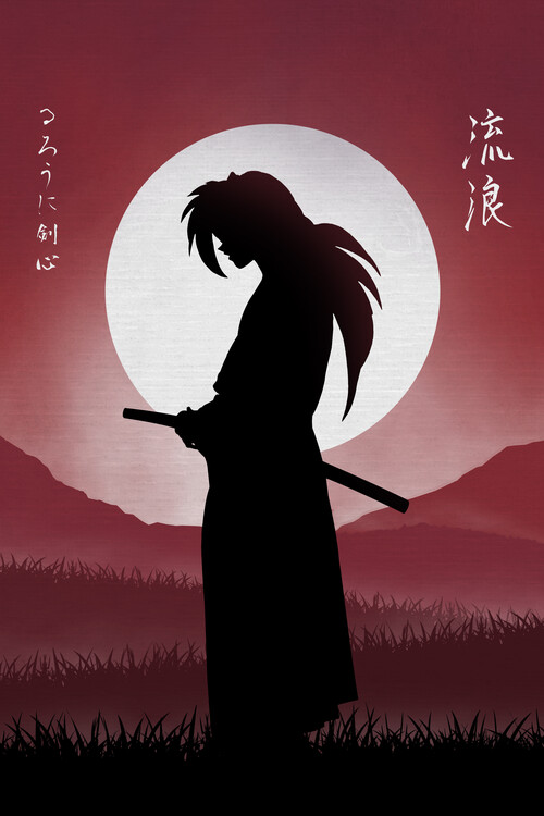 Download Orange Anime Kenshin Himura Wallpaper | Wallpapers.com