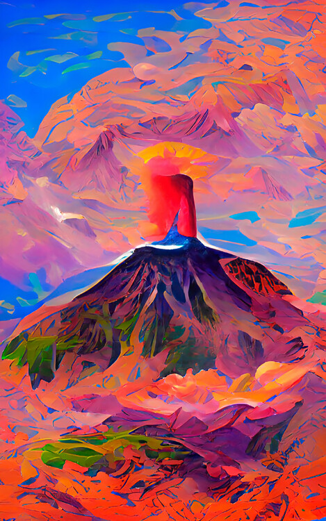 Canvas Print Volcán LA PALMA