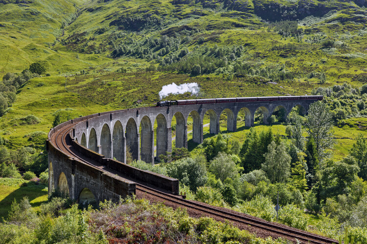 Umělecká fotografie Glenfinnan Viaduct in Scotland